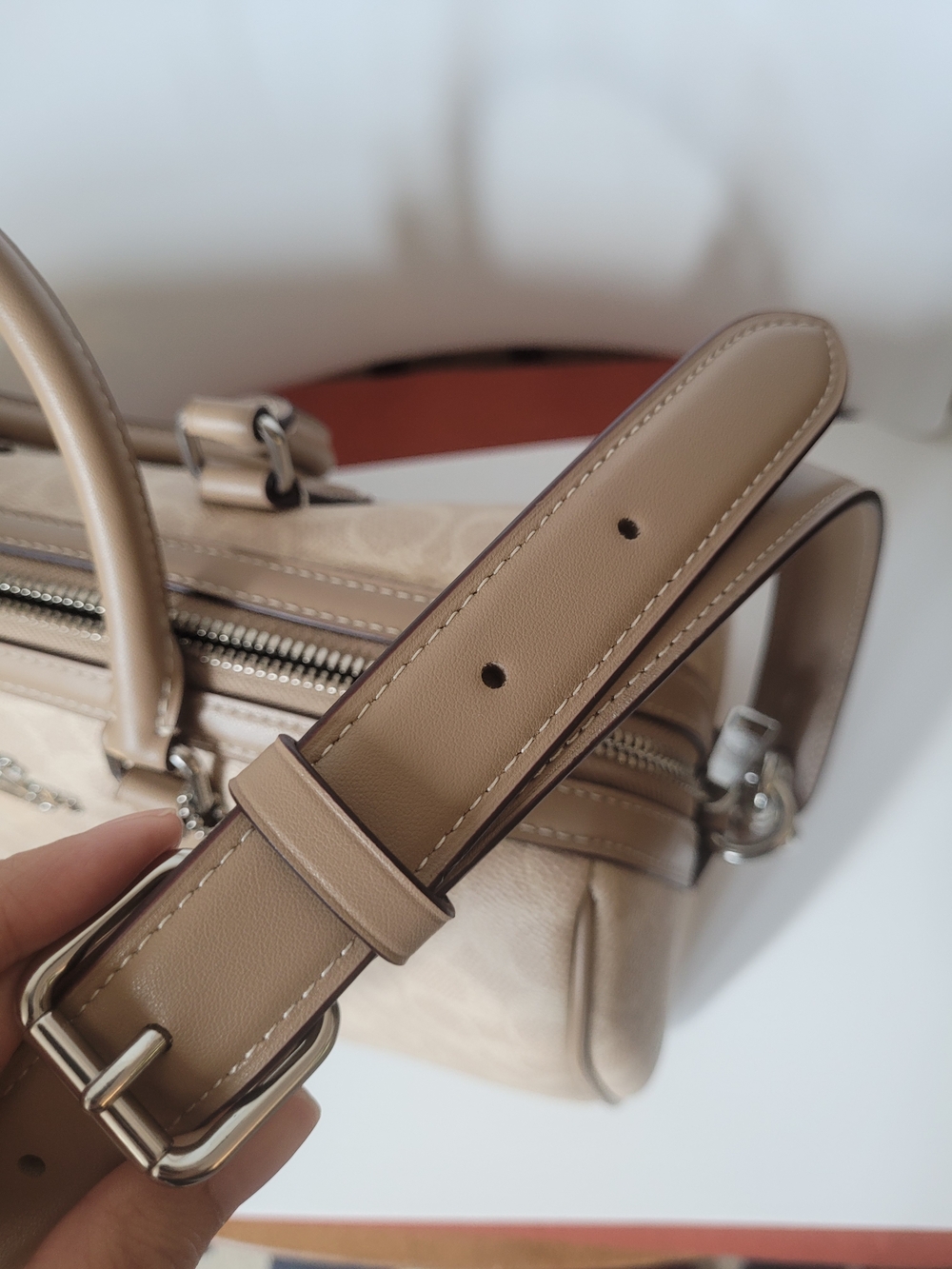 Coach Large Rowan Satchel Bag in Signature Canvas CV959 - Picture 15 of 16